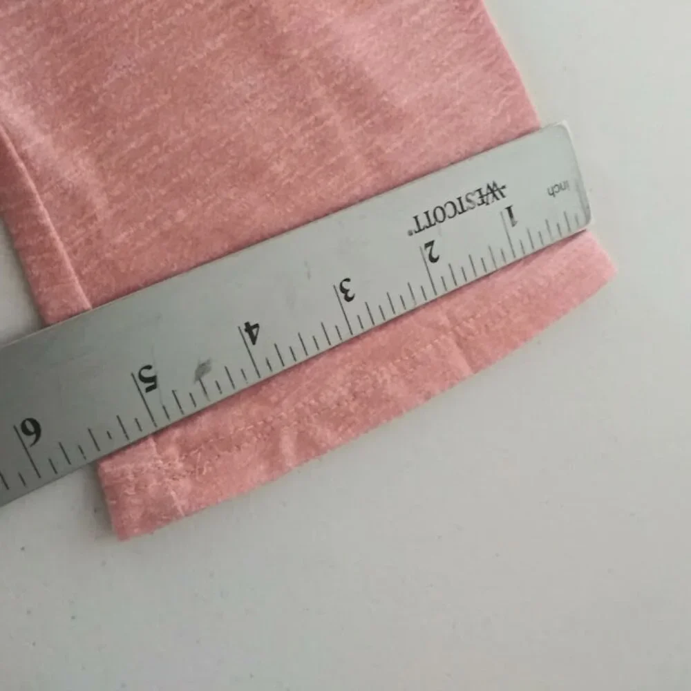 Beautees girl's size L pink and gray long sleeve blouse